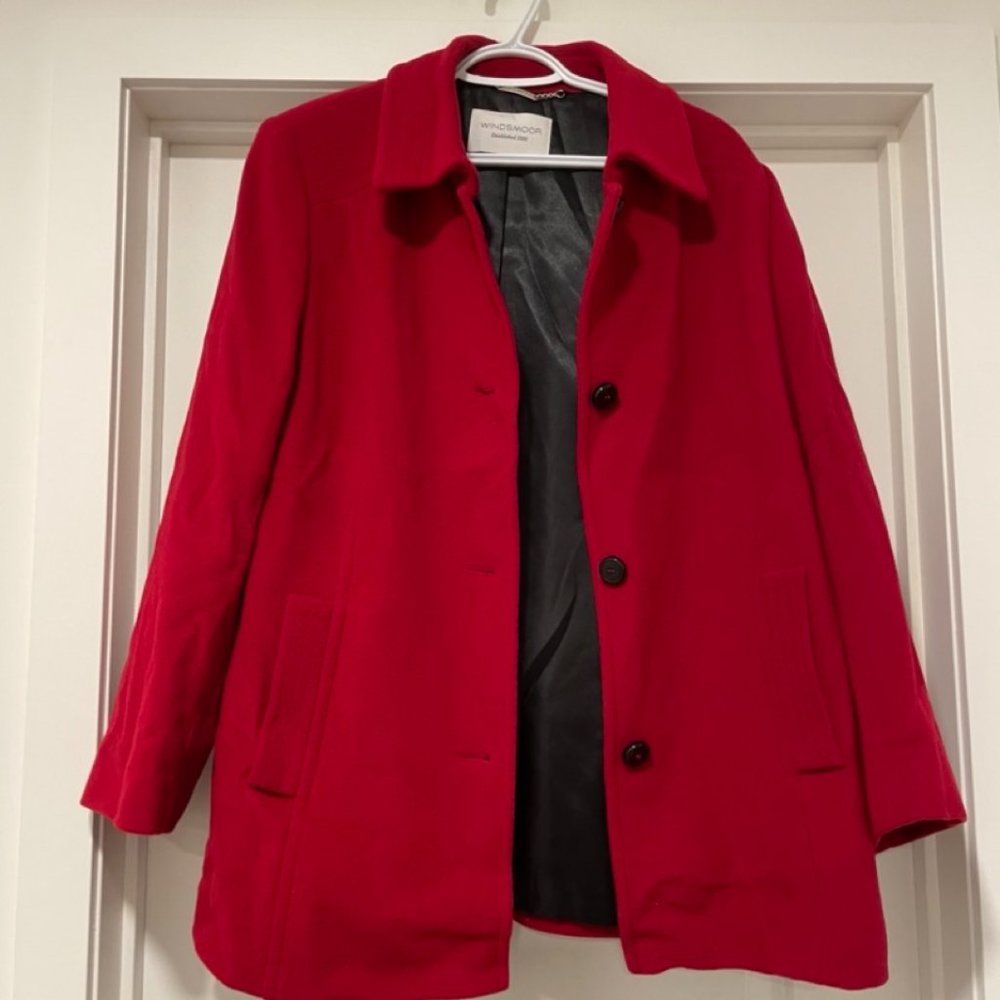 Vintage - Red coat - wool & cashmere blend